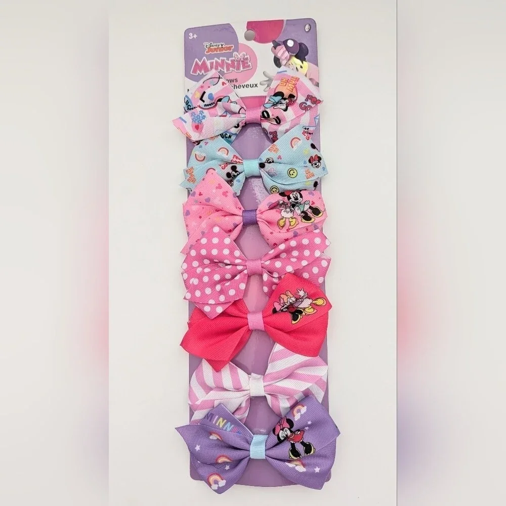 NWT 7 Disney Minnie Mouse Hair Bow Clips